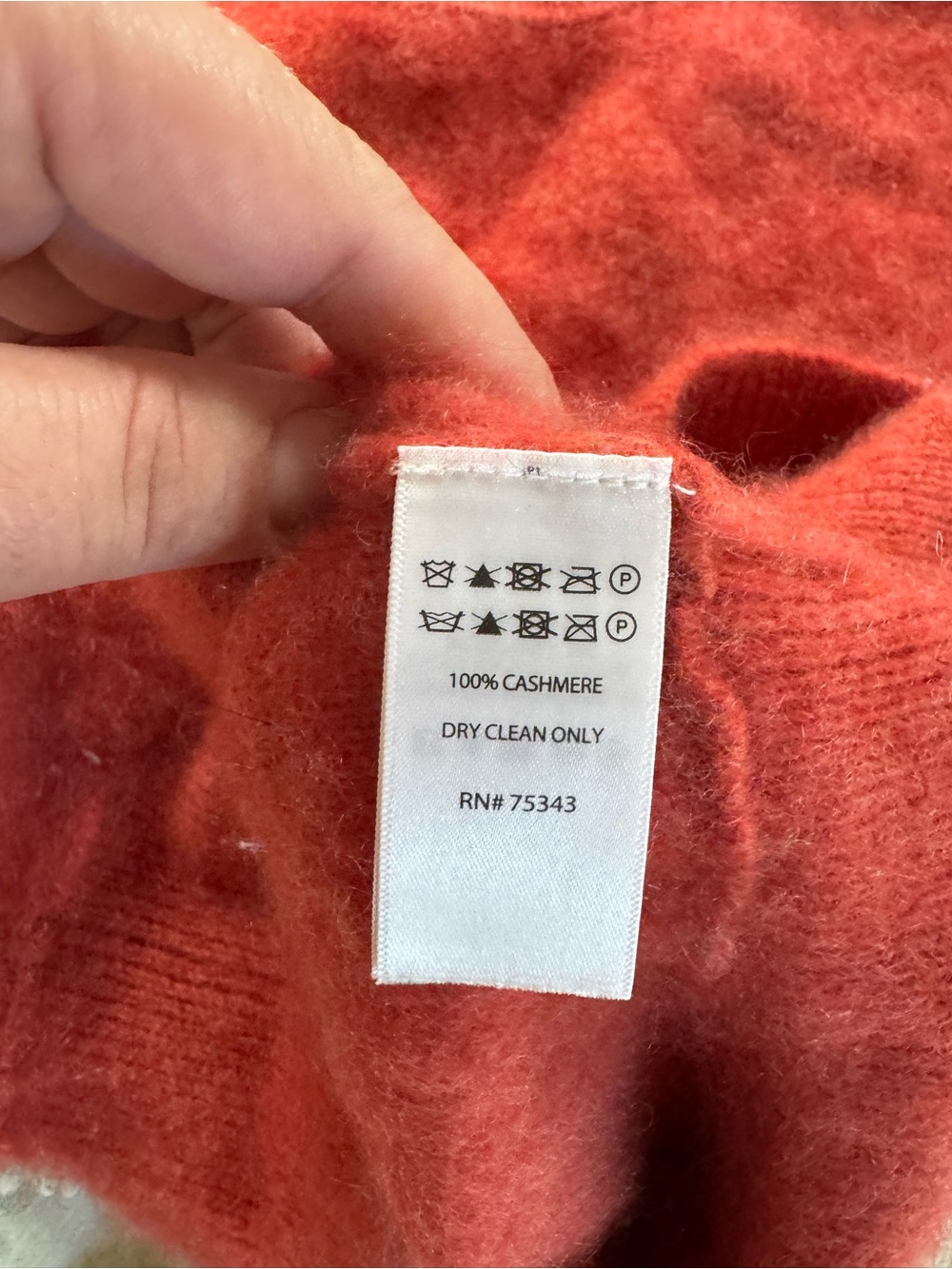 Rachel Zoe 100% Cashmere Coral Crewneck Sweater Women’s Size S Luxury Soft - Picture 5 of 7